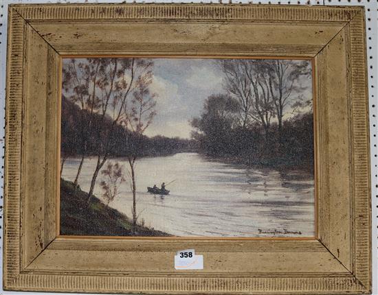 Barrington Browne, oil, Early Spring, The Eden